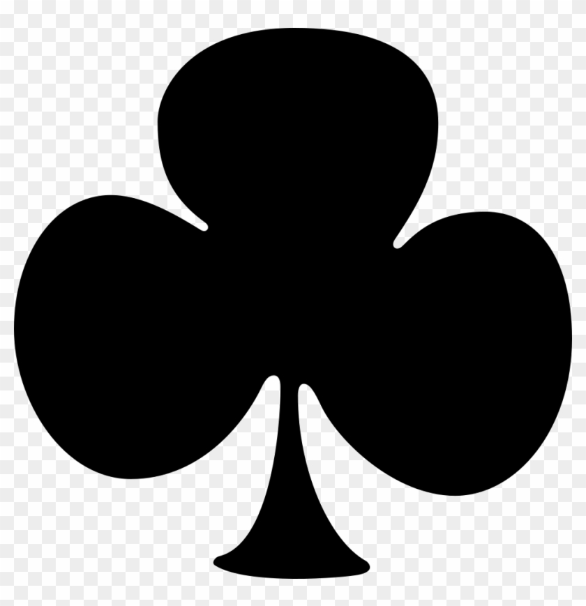 Shamrock Openclipart Clover Content Vector Graphics - Club From Deck Of Cards - Png Download