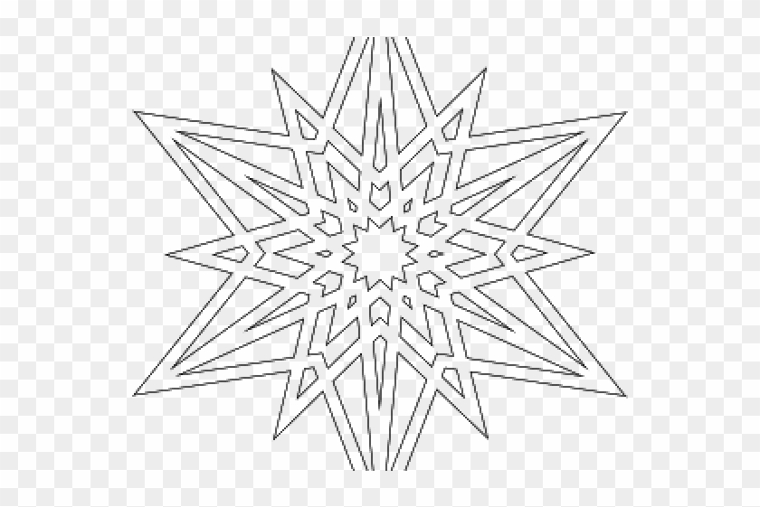 Drawn Knight Stick Figure - Snowflakes That You Can Color Clipart