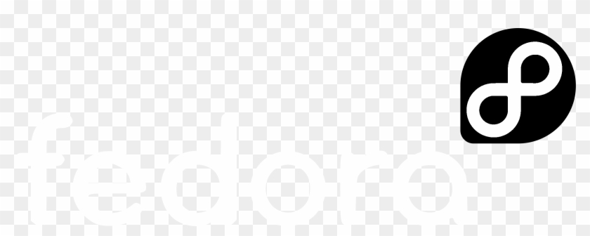 Fedora Logo Black And White - Beige Clipart #3264384