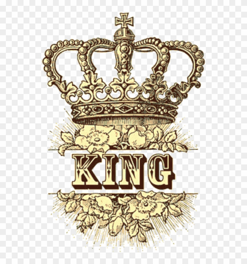 #king #crown #yelliw #paint #drawing - King Crown With Flowers Clipart