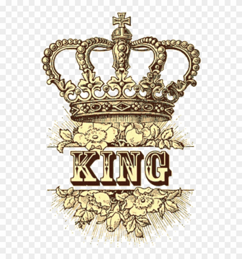 #king #crown #yelliw #paint #drawing - King Crown With Flowers Clipart #3264472