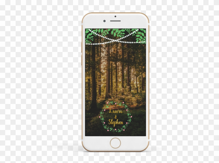 Snapchat Filter Template, Filter Design, Forest Theme, - Iphone Clipart #3264534