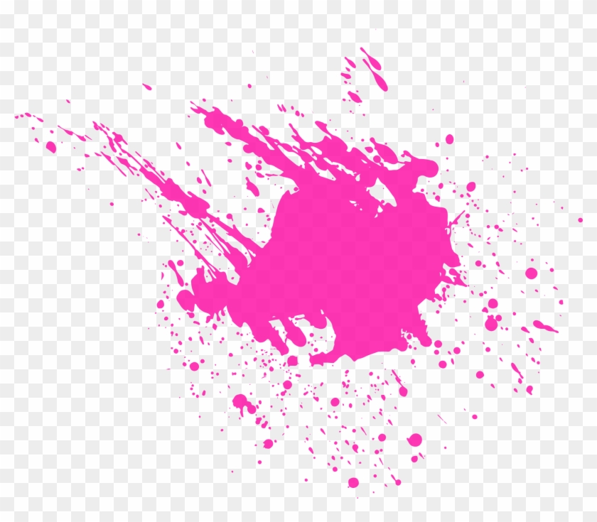 Ink Splash Euclidean - Pink Blood Transparent Clipart