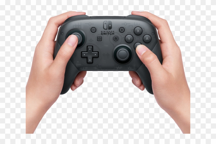 Nintendo - Using Switch Pro Controller Clipart