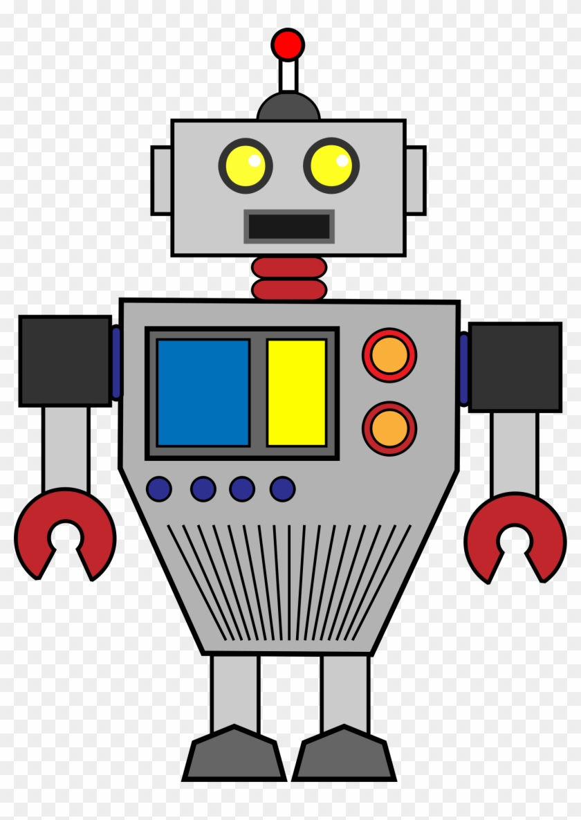 Robot Clip Art Black And White Free Clipart Images - Robot Clipart - Png Download