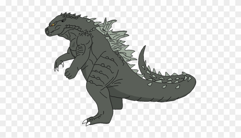 Godzilla Clipart Tribal - Cartoon Godzilla Png Transparent Png