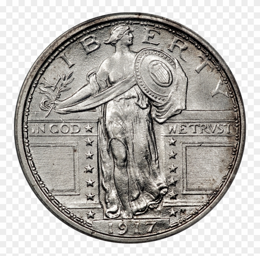 Standing Liberty Quarter 1917 Type1 Obverse - 25 Центов Сша 1920 Clipart #3265231