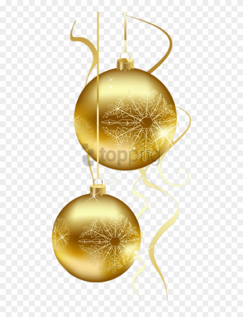 Free Png Gold Christmas Ornament Png Png Image With - Gold Kar Tanesi Png Clipart
