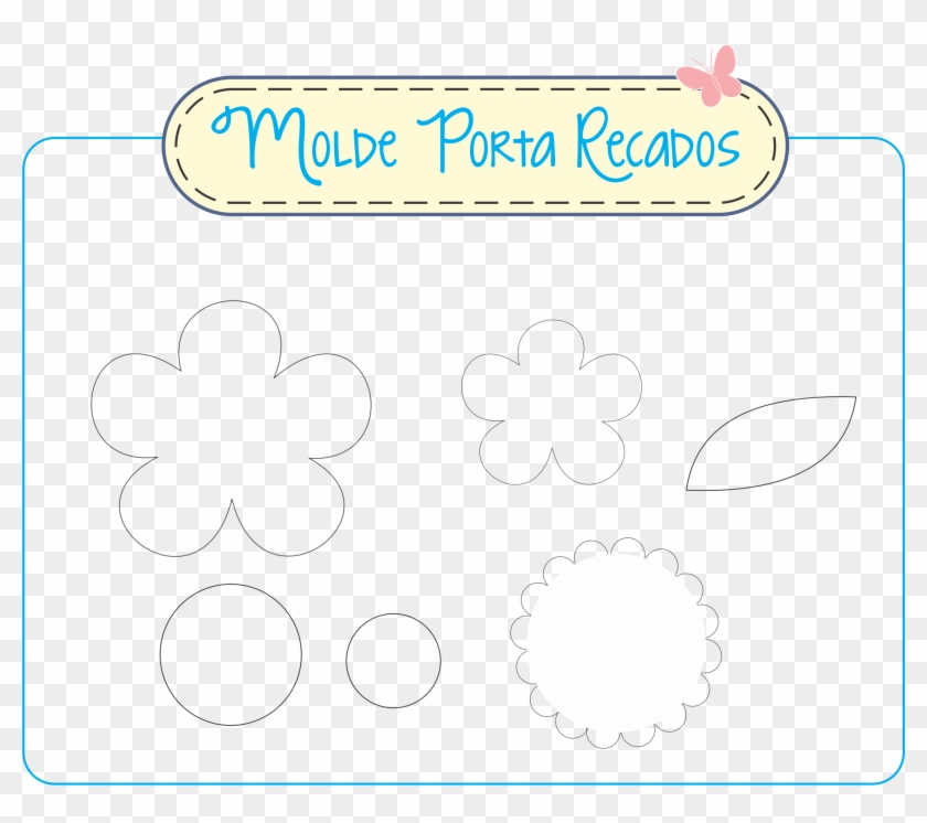 Molde-flores - Circle Clipart