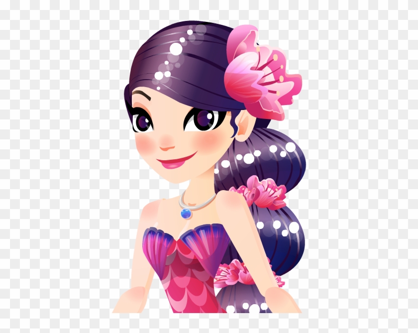 Mermaid World Fuschia Mermaid Clipart #3266563