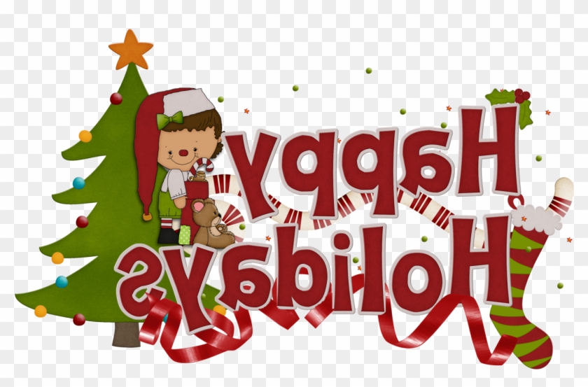 Happy Holidays Clip Art Free - Illustration - Png Download