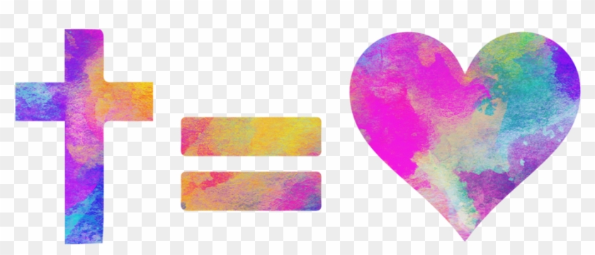 Cross Equals Love Png - Heart Clipart