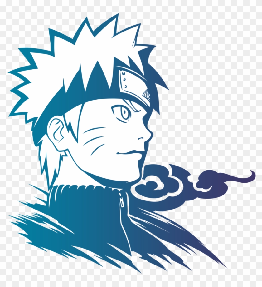 Naruto Vector Png - Naruto Vector Black And White Clipart