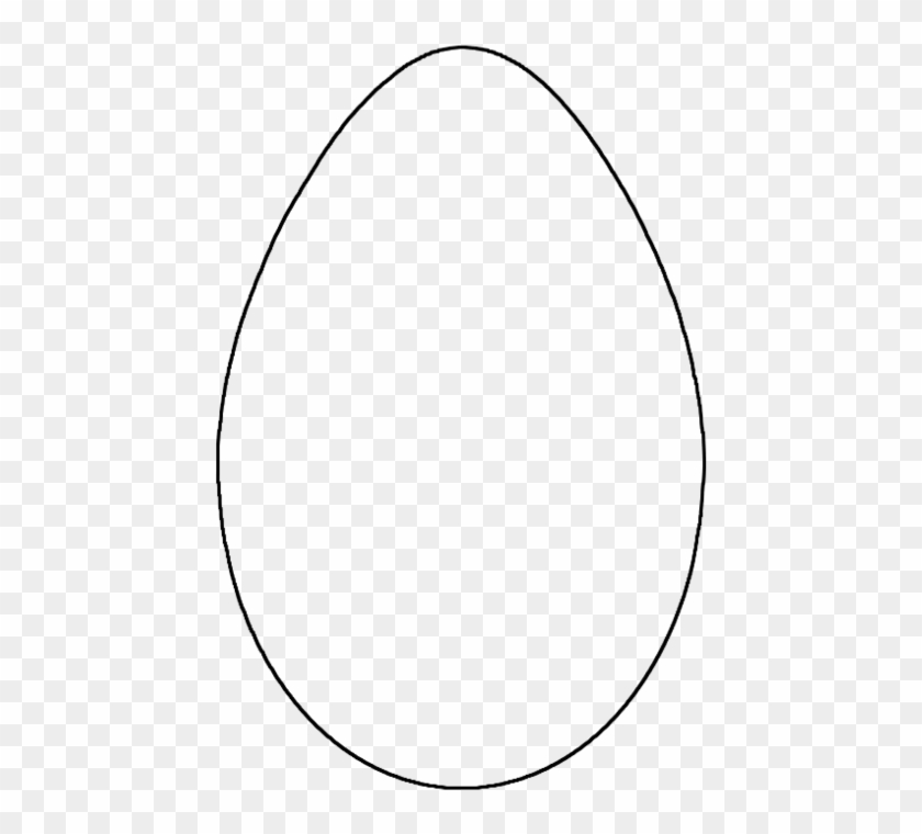 Easter Egg Template - Circle Clipart