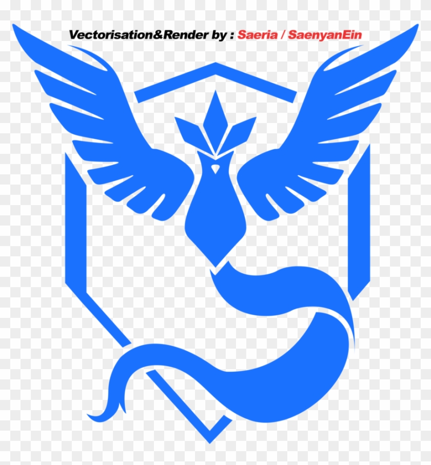 Go Articuno Blue - Pokemon Go Blue Team Clipart