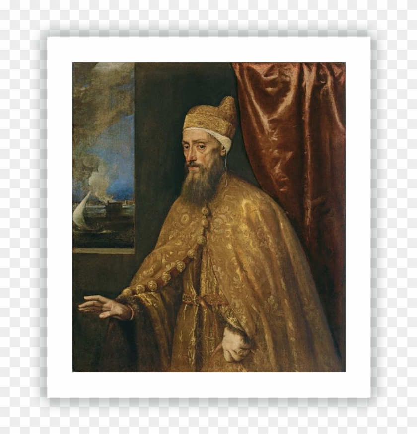 Portrait Of Doge Francesco Venier - Städel Tizian Clipart