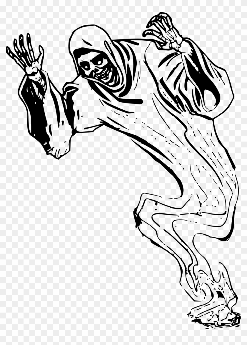 Death Evil Ghost Halloween Png Image - Specter Png Clipart