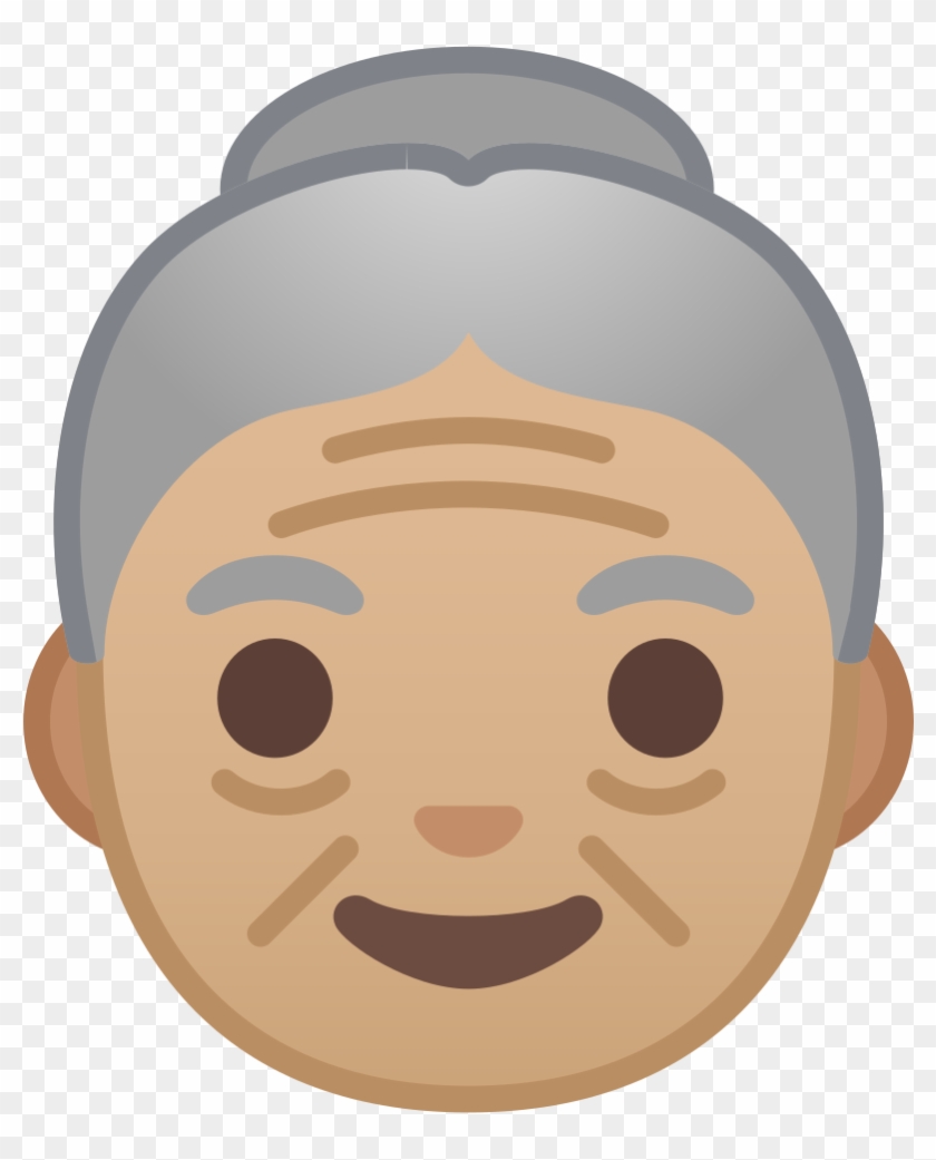Download Svg Download Png - Old Woman Emoji Clipart