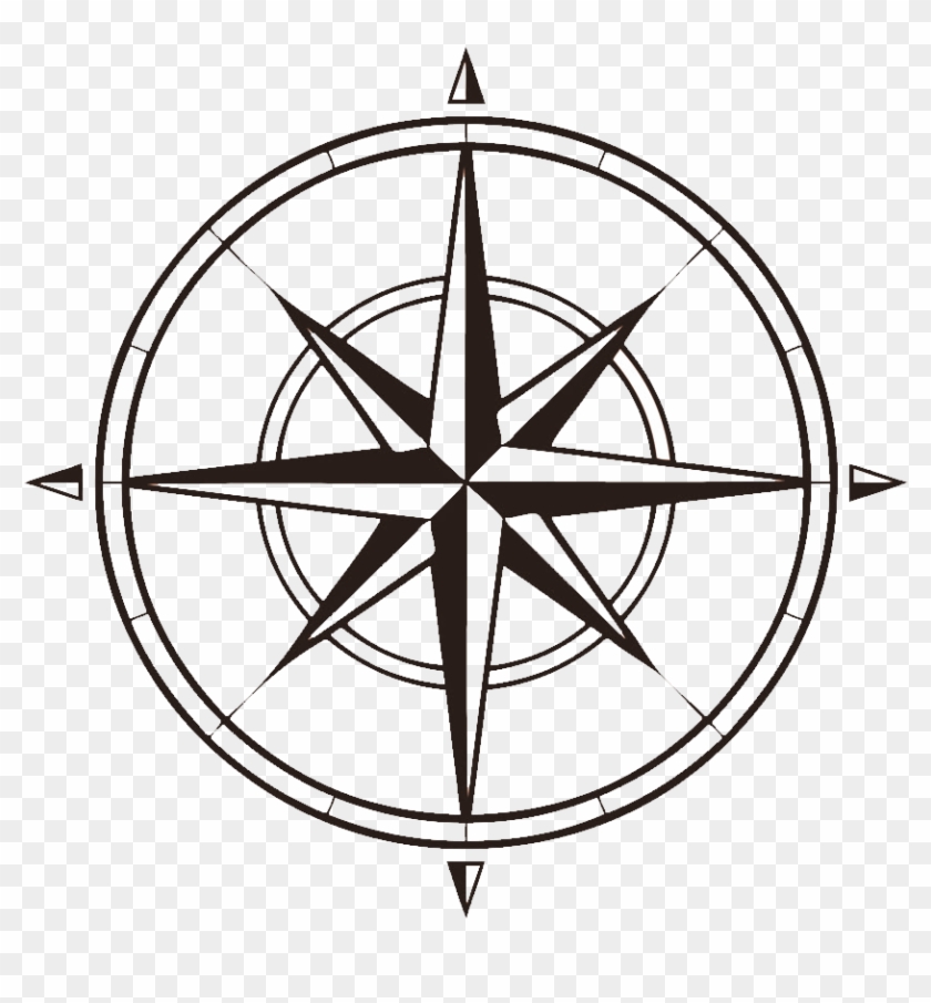 Go To Image - Clipart Transparent Background Compass Rose - Png Download #3270374
