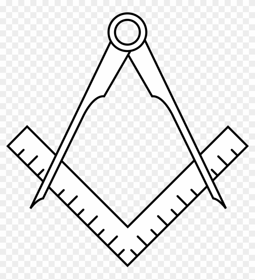 Hillsborough Masonic Lodge - Masonic Square And Compass Uk Clipart #3270379