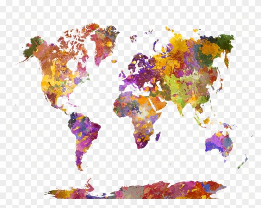 World Map Png Picture - Beautiful World Map Design Clipart