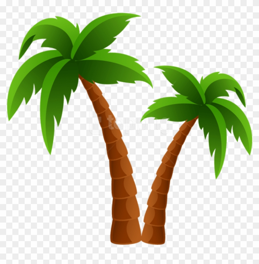 Free Png Download Two Palm Trees Png Images Background - Palm Trees Clip Art Png Transparent Png