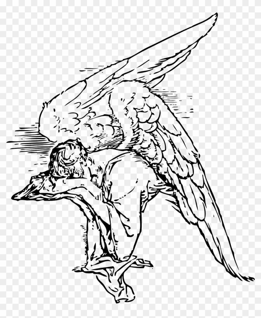 Angel Sleeping Resting Wings Png Image - Imagenes De Angeles Para Colorear Clipart