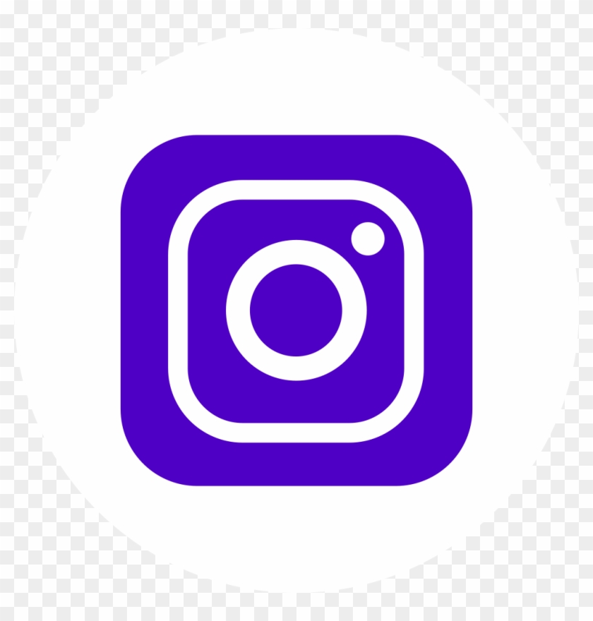Purple Social Media Icons Png - Instagram Clipart
