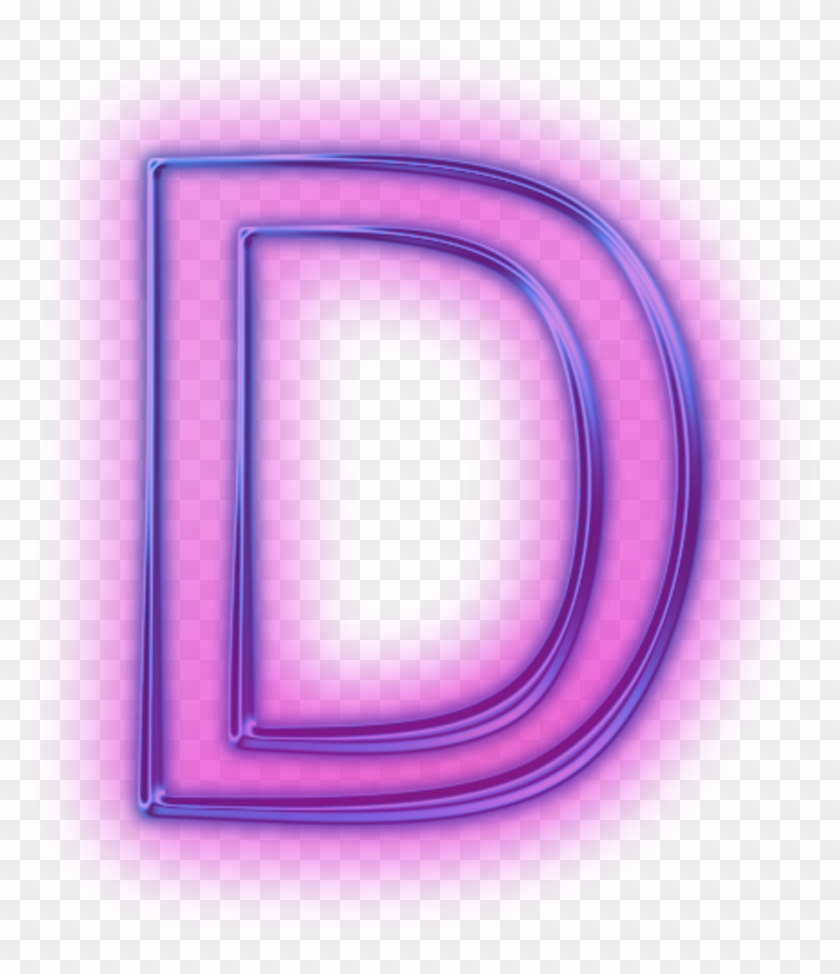 Letter Tumblr Sticker By , Png Download - Neon Letter D Png Clipart #3272699