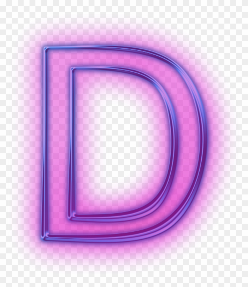 Letter Tumblr Sticker By , Png Download - Neon Letter D Png Clipart