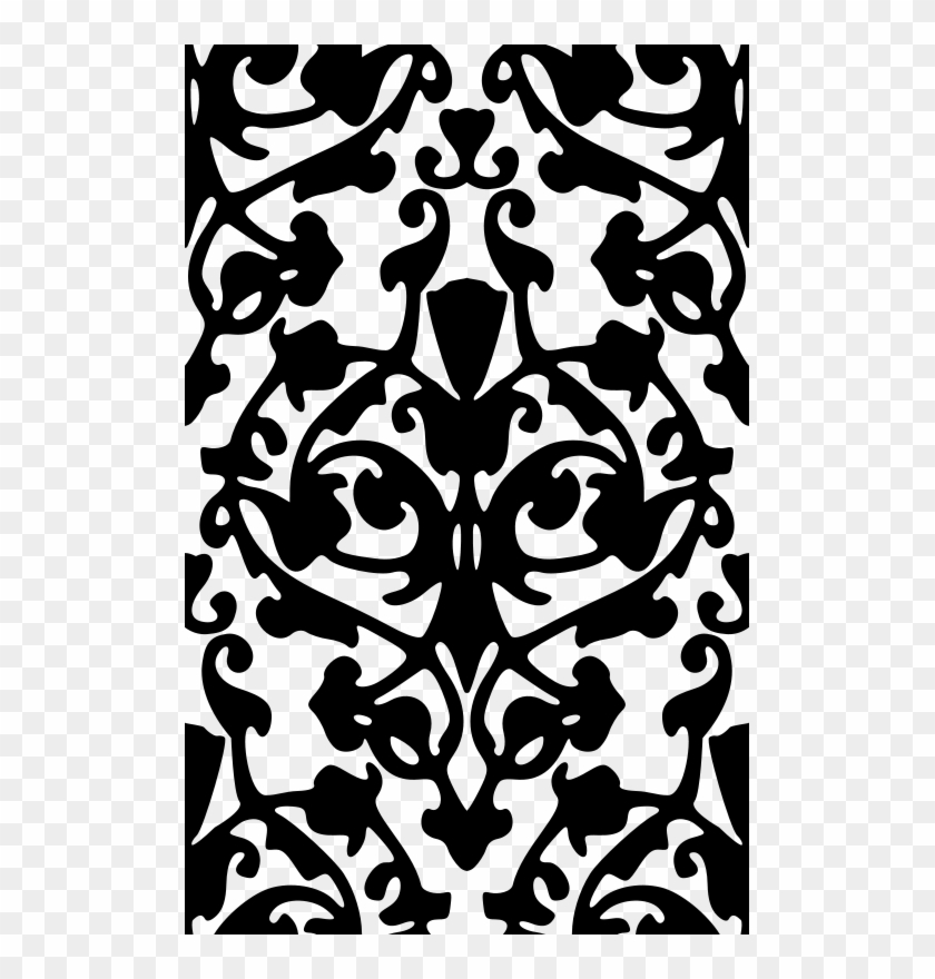 Background Ornament Free Botanical Damask - Botanical Art Pattern Free Clipart