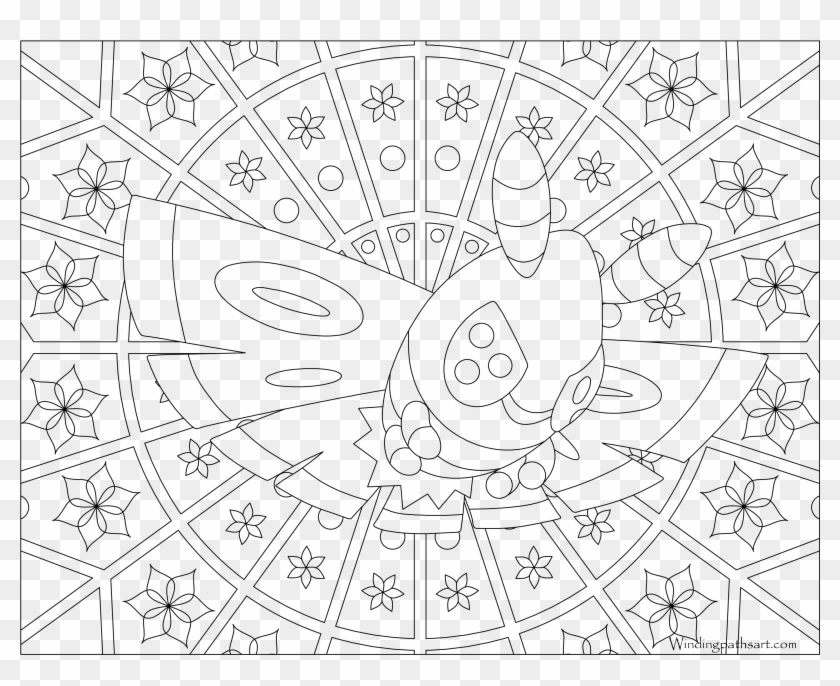 Dustox - Coloring Pages Adult Pokemon Clipart #3274302