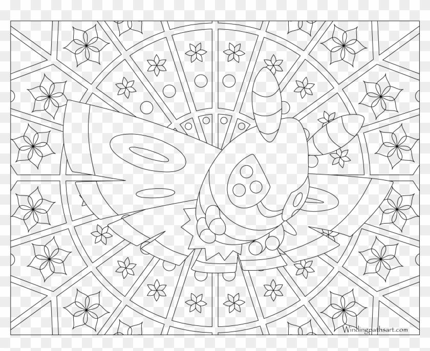 Dustox - Coloring Pages Adult Pokemon Clipart #3274302