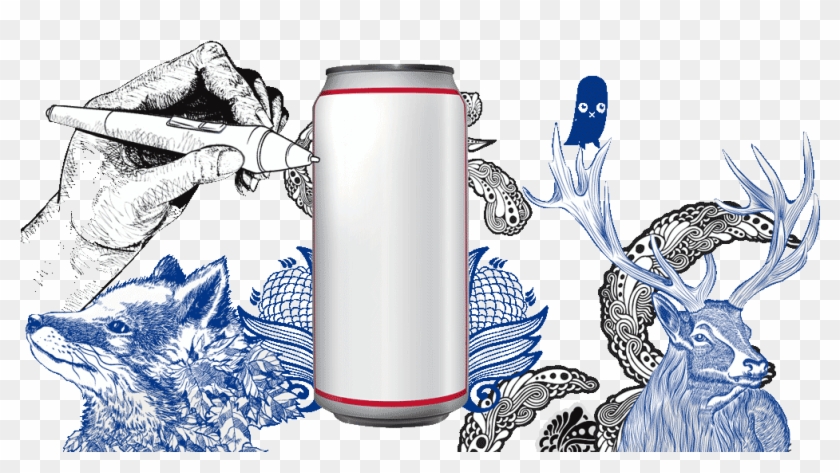 Pabst Blue Ribbon Art Can , Png Download - Pabst Blue Ribbon Art Can Clipart #3274424
