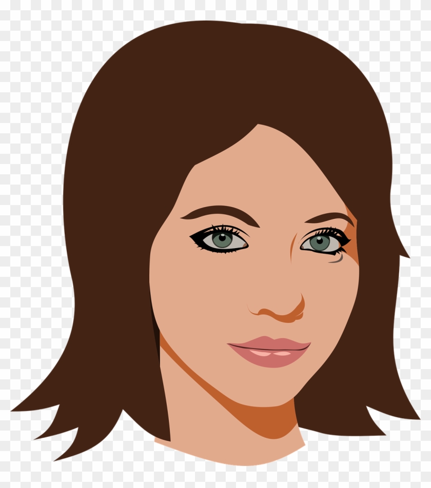 Girl Head Clipart