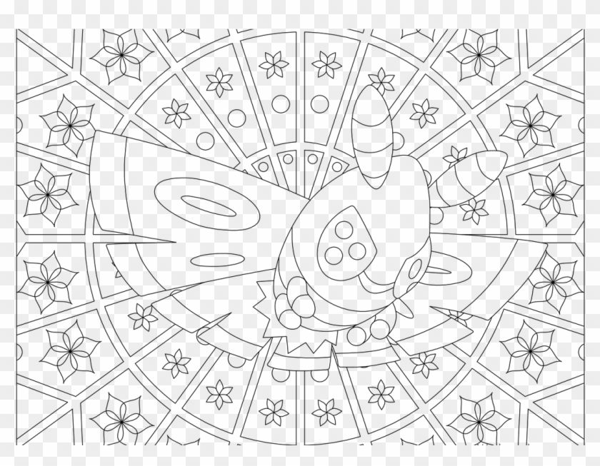 Adult Pokemon Coloring Page Dustox - Coloring Pages Adult Pokemon Clipart #3274670
