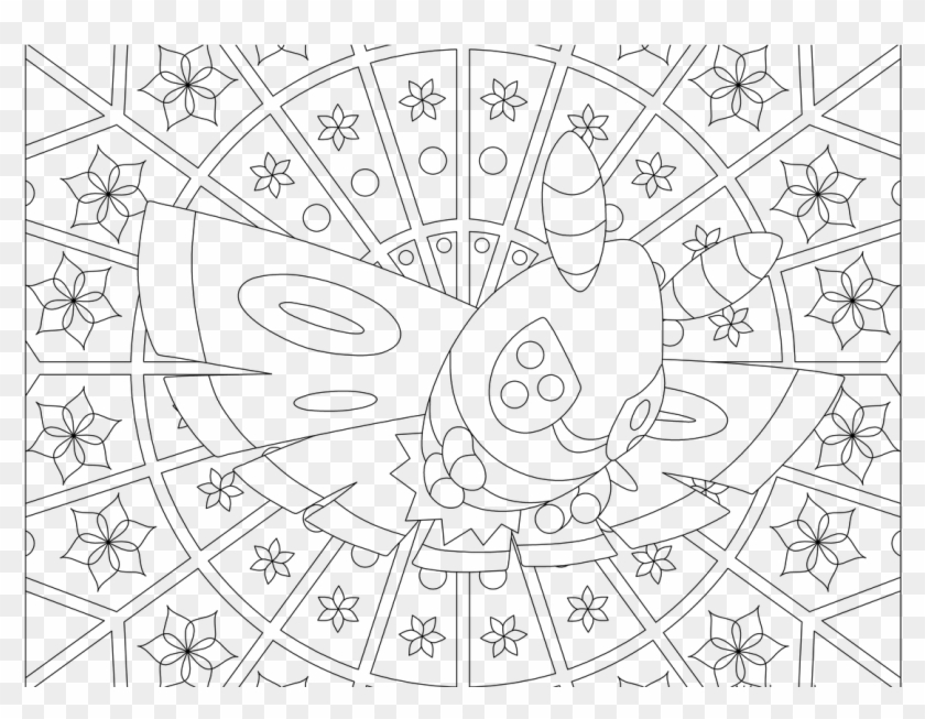 Adult Pokemon Coloring Page Dustox - Coloring Pages Adult Pokemon Clipart