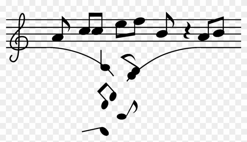 Vinilo Pentagrama Roto Music Notes, Vinyls, Silhouettes, Clipart