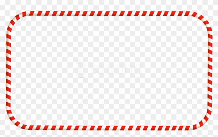 Free Png Christmas Candy Frame Png - Candy Cane Christmas Frame Clipart