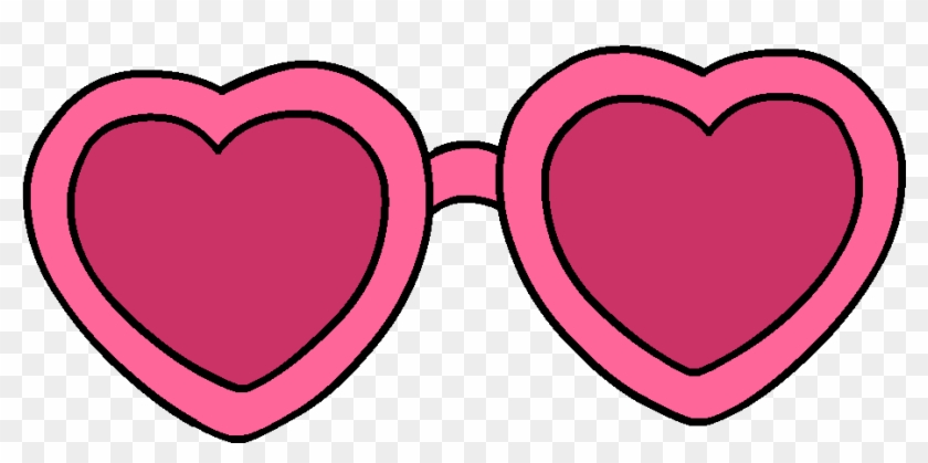 Sunglasses Love Sticker By Csak For Ios - Transparent Heart Glasses Clipart #3275501