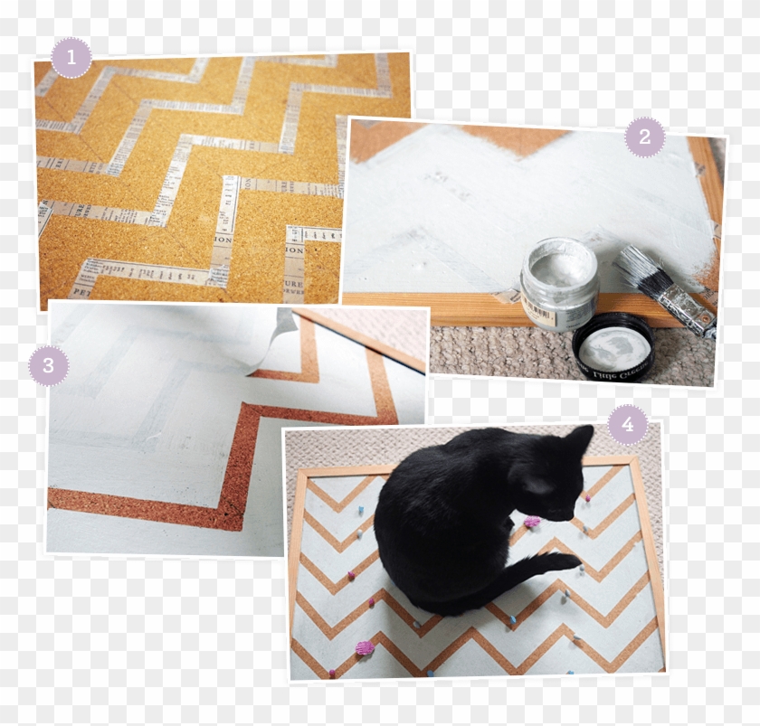 Corkboard - Black Cat Clipart #3275846