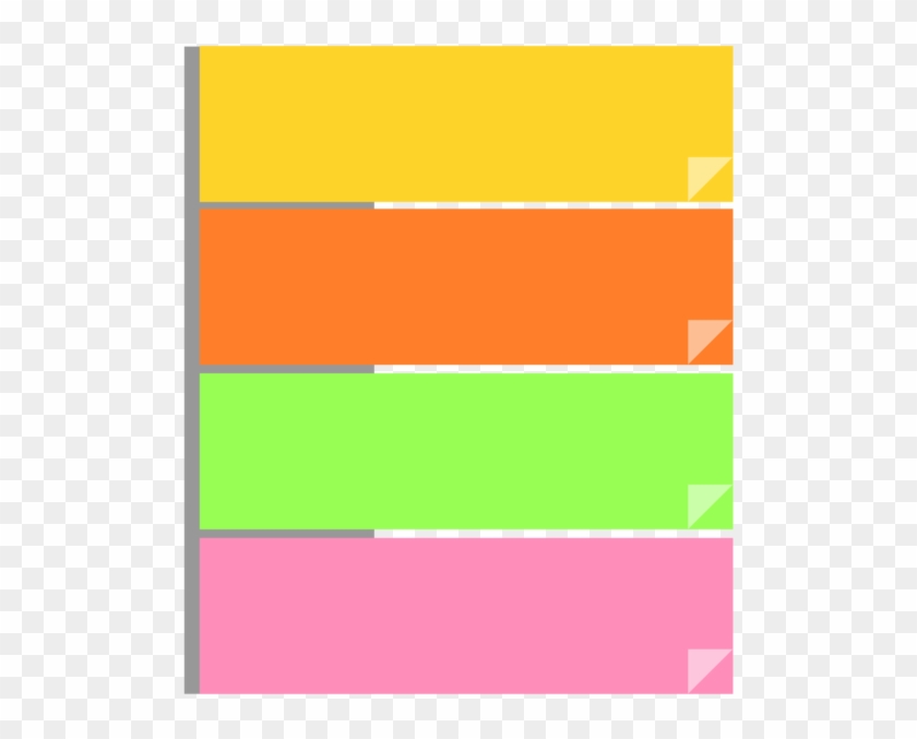 Post-it Note Paper Stationery Sticker Document - Colorful Sticky Notes Png Clipart