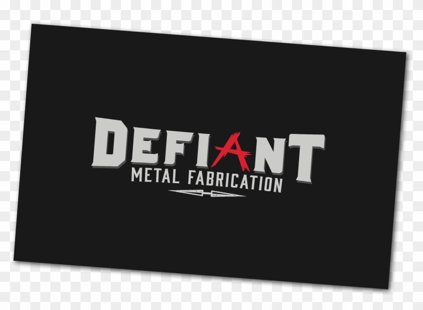 Defiant Metal Fabrication - Graphic Design Clipart #3276345