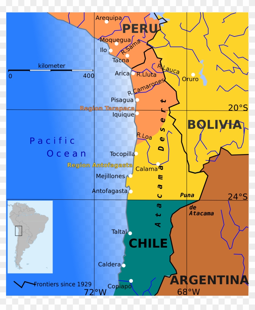 War Of The Pacific - Chile And Bolivia Clipart
