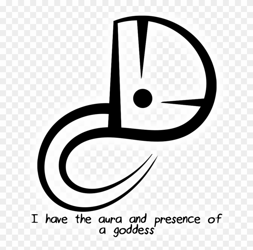 “i Have The Aura And Presence Of A Goddess” Sigil Requested - Goddess Sigil Clipart