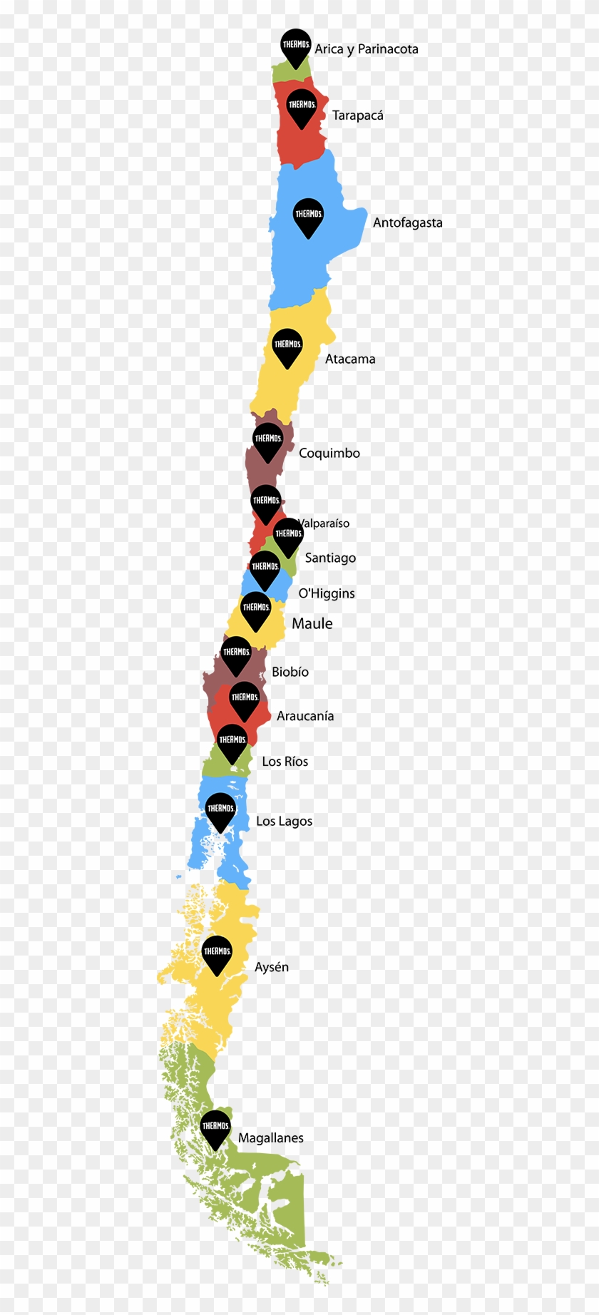 Mapa Chile - Chile Clipart