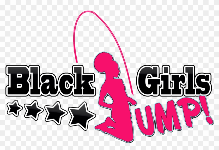 Black Girls Jump - Jumping Double Dutch Logo Clipart