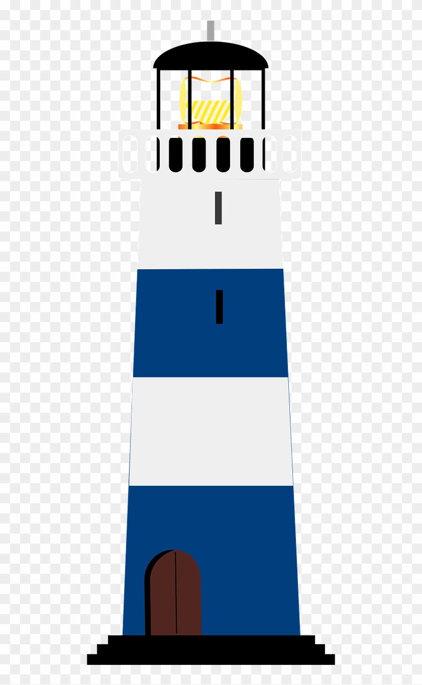 Lighthouse Blue White - Nautical Clipart Lighthouse - Png Download #3277164