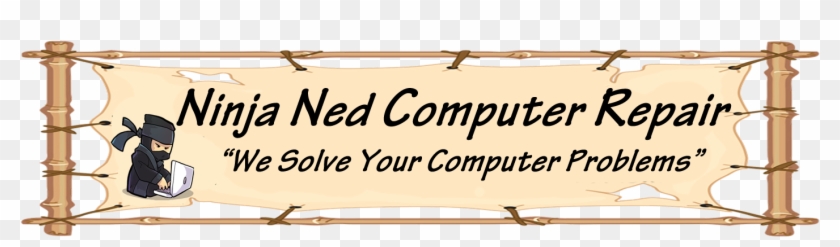 Ninja Ned Computer Repair - Banner Clipart #3277173
