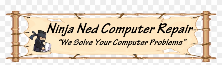 Ninja Ned Computer Repair - Banner Clipart #3277173